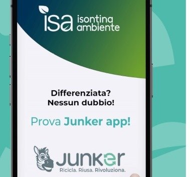ISONTINA AMBIENTE SRL Nuova Applicazione Junker per la gestione della raccolta differenziata